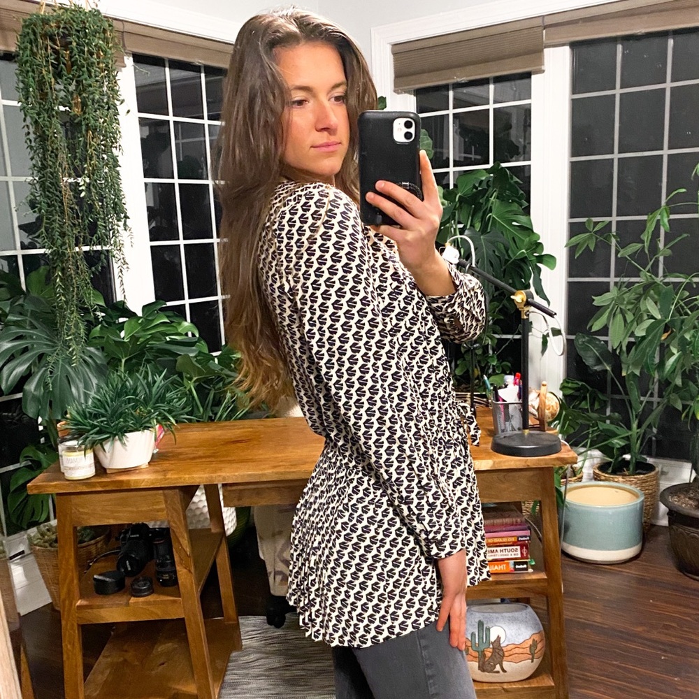 Anthropologie Maeve Button Up Blouse